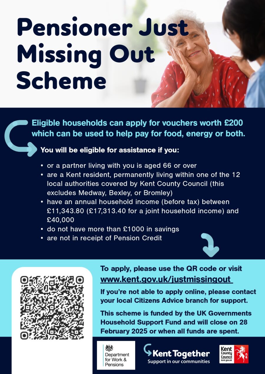 Pensioner Just Missing Out Scheme A4 Poster